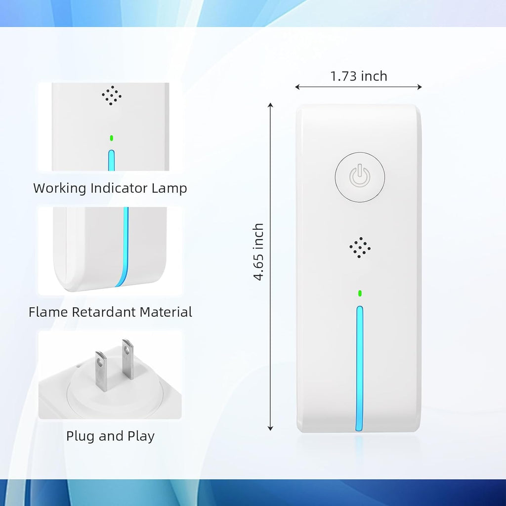 Plug In Air Ionizers - Air Ionizer for Home,Air Purifier Plug In with Night Light Negative Filterles