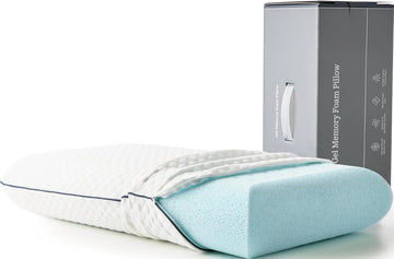 Cooling Gel Memory Foam Pillow for Sleeping - Queen Size, Ventilated Cooling Pillow for Side & Back Sleepers, Neck &