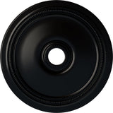 Diane Ceiling Medallion, 24"OD x 3 5/8"ID x 1 1/4"P (Fits Canopies up to 6 1/4"), Hand-Painted Jet B