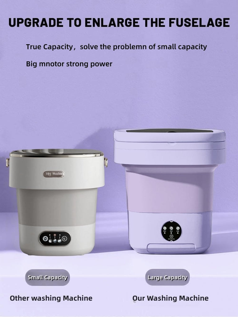 Portable Washing Machine, Mini Washer,20L Upgraded Large Capacity Foldable Washer.Deep Cleaning of Underwear, Baby