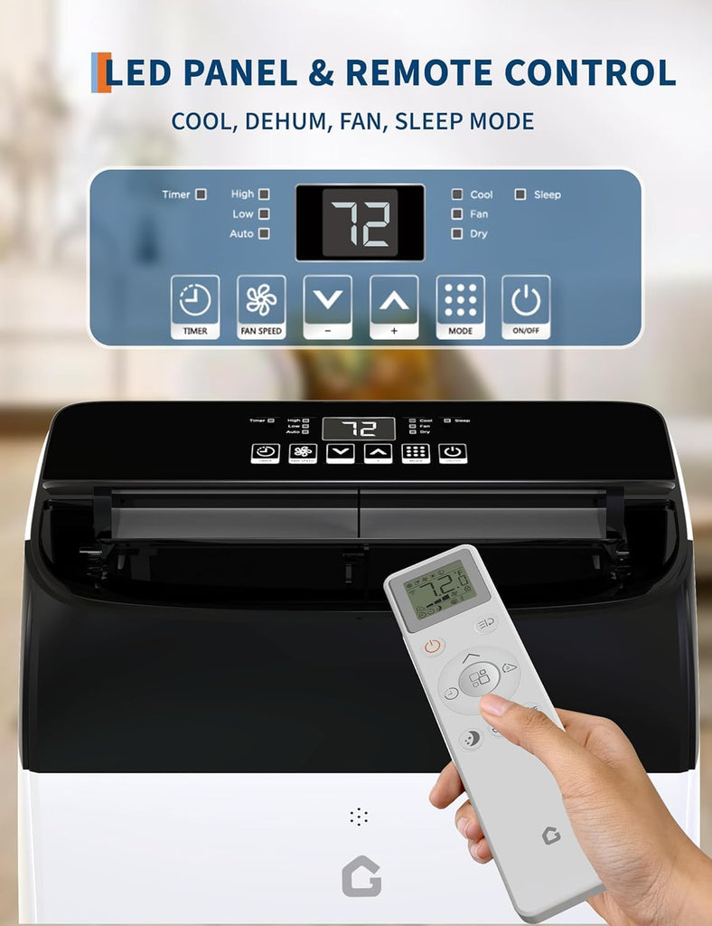 14000 BTU Portable Air Conditioners - Large 3 in-1 Standing AC Unit Cooling Up to 750 Sq.Ft