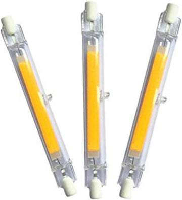 118mm 5W R7S LED Bulb (3 Pack) 50W Halogen Equivalent 118mm J-Type 5W 120V R7S Base 6000K Cool White J Type T3 118mm