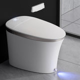 Luxury Smart Toilet with Auto Open/Close, Foam Dispenser, ADA Comfort Height Heated Seat, Warm Water/Dryer