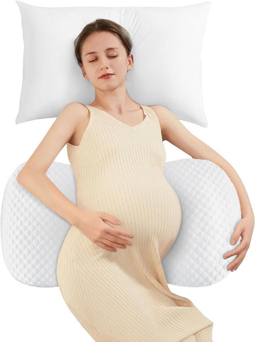 Memory Foam Pregnancy Pillow Maternity Wedge Pillow for Side Sleeper