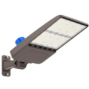 300W LED Parking Lot Lights with Adjustable Arm Mount Dusk-to-Dawn Photocell Sensor Outdoor Commercial Area