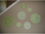 16 3/4"OD x 3 1/2"ID x 1 3/8"P Plymouth Ceiling Medallion, Fits Canopies up to 3-1/2", 2 Piece