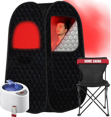 Portable Sauna Box for Relaxation, Detoxification, Steam Sauna Tent for Home with 3L Steam Generator