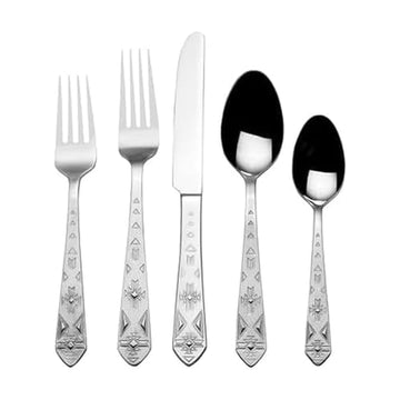 Pueblo 20-Piece Stainless Steel Flatware Set, Service for 4