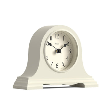 Speakeasy Small Mantel Clock | Napoleon's hat Design | Cream