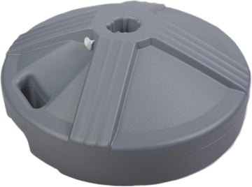 Durable 50 Pound Fillable Umbrella Base Designed to be Used with a Patio Table - Gray