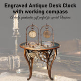 Antique Vintage Small Table Clock | Table Clock for Living Room | Vintage Nautical Design