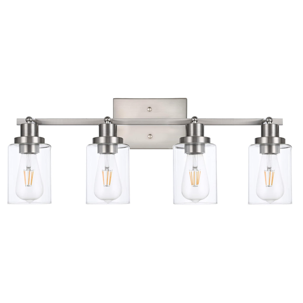 4 Light Track Lighting Fixtures Ceiling Kitchen Track Lighting Kit Brushed Nickel Bathroom Tracking Vanity Lights