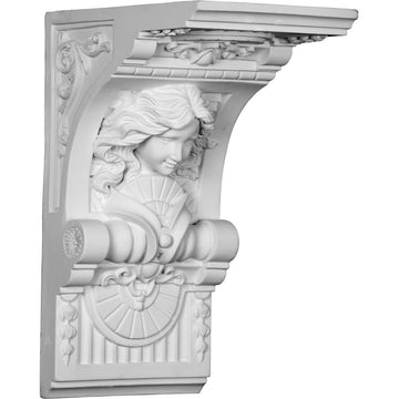 Hestia Corbel, 6" W x 8" D x 12" H, Factory Primed