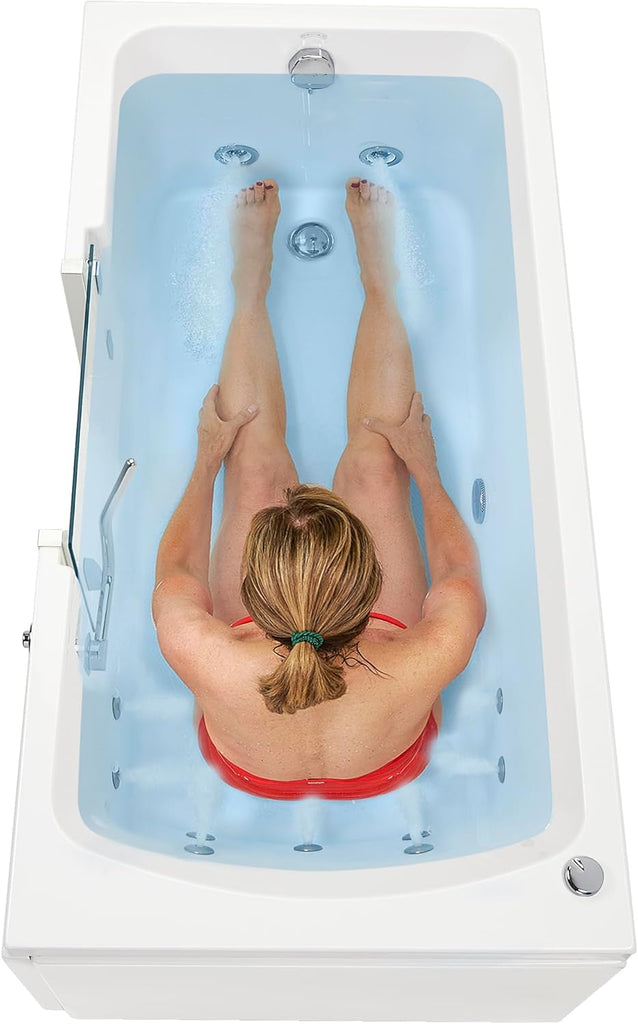 Ella Laydown 30x60 Hydro Massage Walk in Bathtub Left Drain