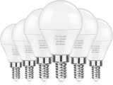 E12 LED 60W Equivalent Daylight White 5000K Ceiling Fan Bulbs, 600LM CRI 85+ Candelabra Bulbs Small Base, 6W