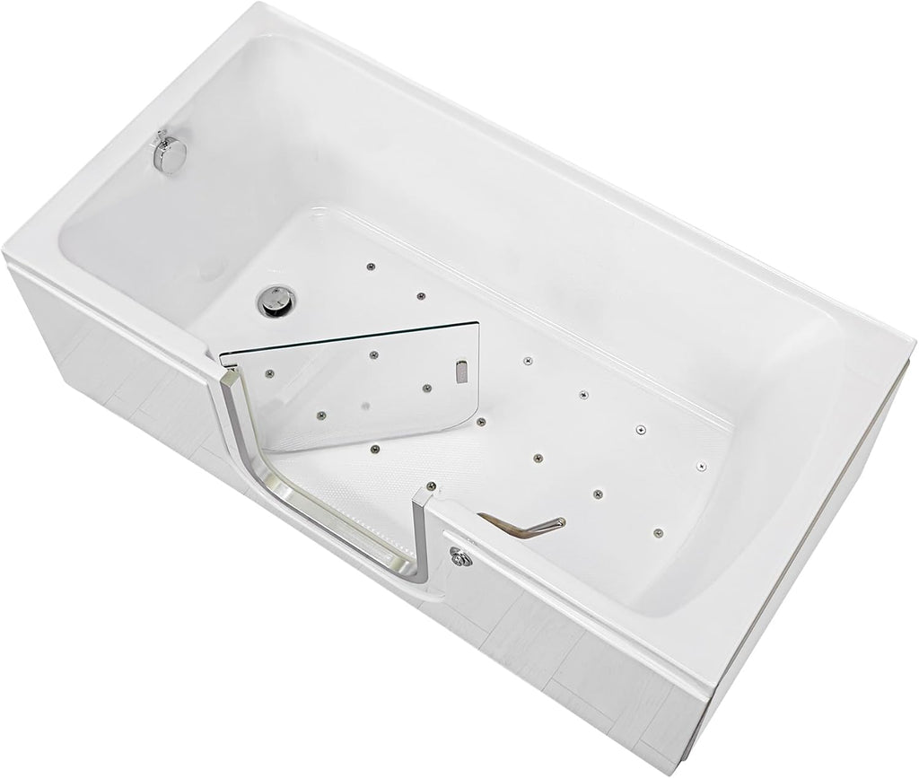 Ella Laydown 30x60 Air Massage Walk in Bathtub Left Drain