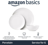 18-Piece Complete Kitchen Dinnerware Set, Microwave and Dishwasher Safe, Plates, Dishes, Bowls for Everyday Use