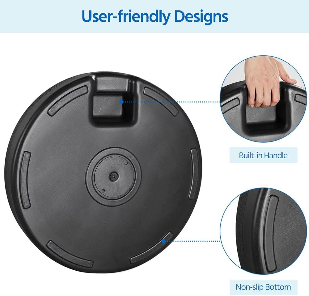 85.7lbs Capacity Fillable Round Umbrella Base
