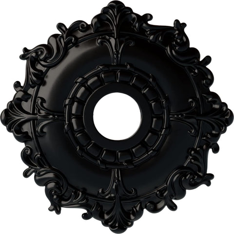 Riley Ceiling Medallion, Jet Black