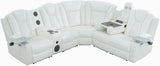 Naomi Home Chicago Home Theater Seating Reclining Sectional with Power Recline, Bluetooth Speakers, LED Lighting