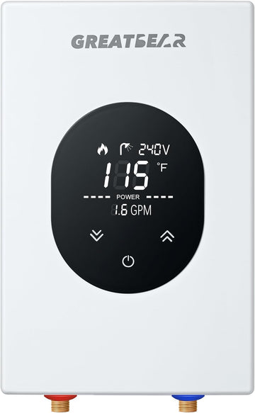 Electric Tankless Water Heater, GREATBEAR 12KW On Demand Water Heater Electric 240V