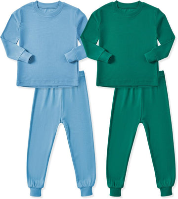 Rayon from Bamboo Toddler Pajamas Set, Pjs Baby Kids Girls Boys