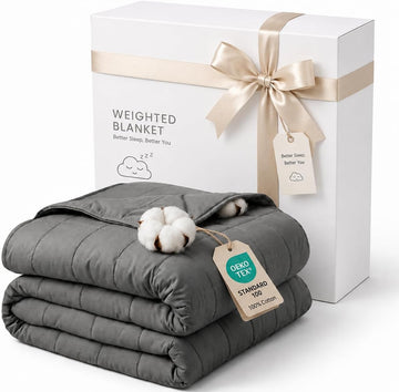 Weighted Blanket for Adults Soft Heavy Blanket Perfect Sleeping Twin Breathable Cotton Weighted Blanket for