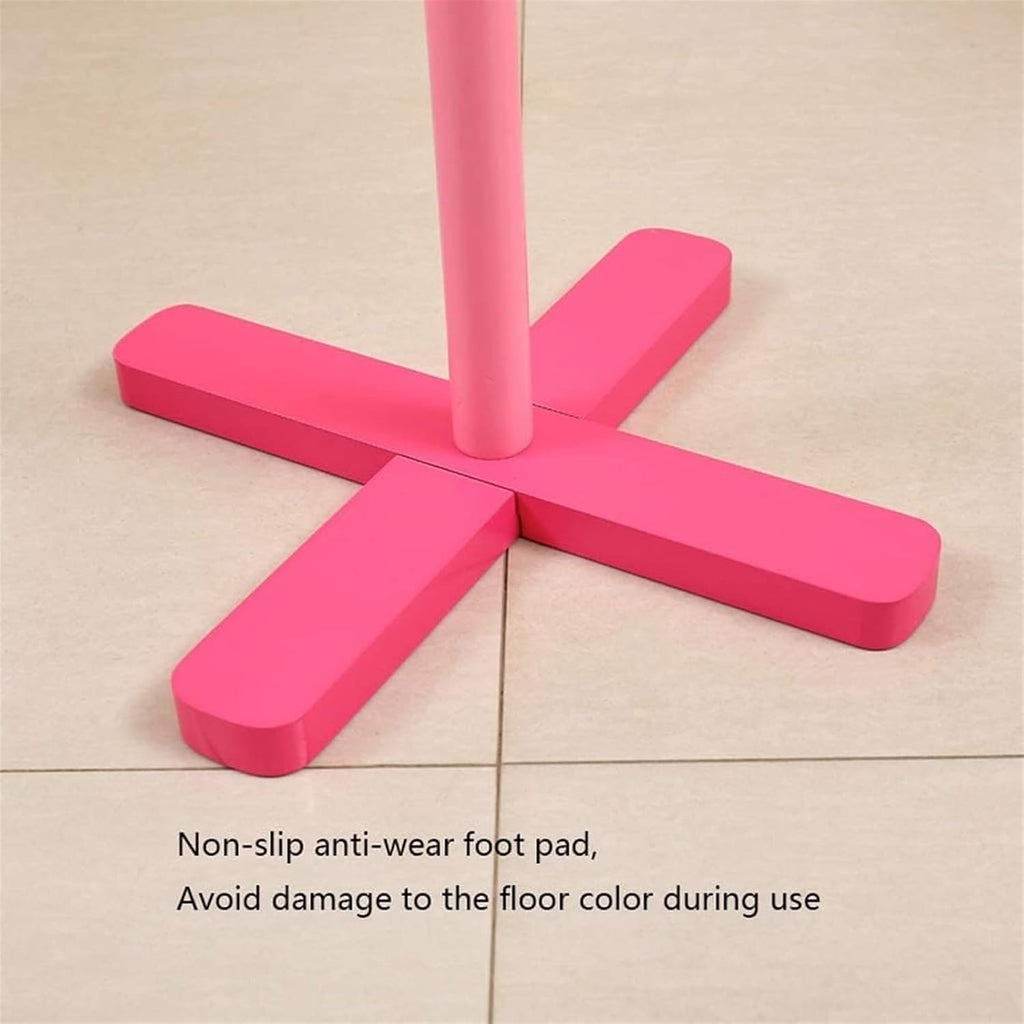 Freestanding Hall Tree, Cute Coat Rack Creative Love Shape Wood Clothes Hanger Stand Home Clothes Stand for Coats