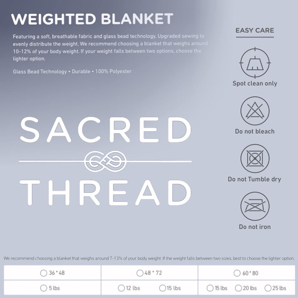 Weighted Blanket for Adults, Soft Comforter for Relaxation and Comfortable Sleep, Cooling Design (60in x 80in)