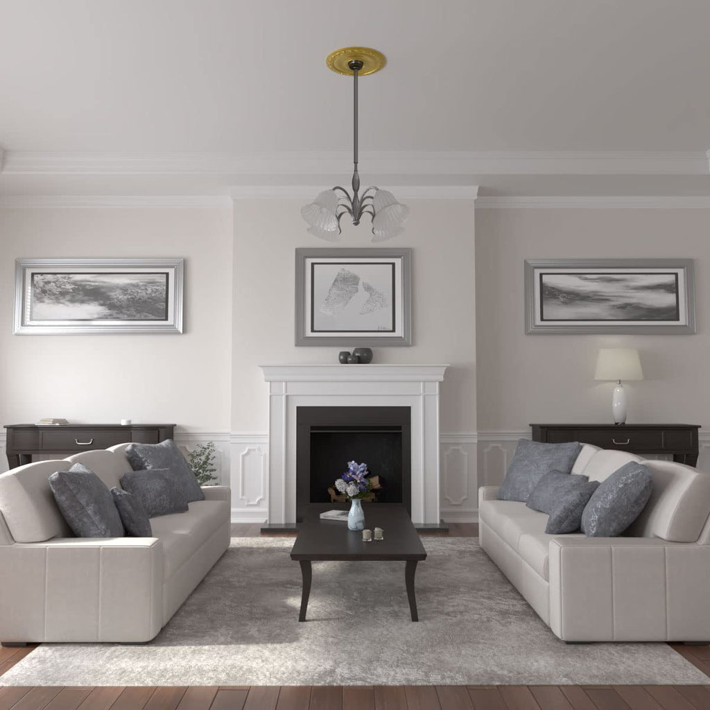 Jackson Ceiling Medallion, Rich Gold