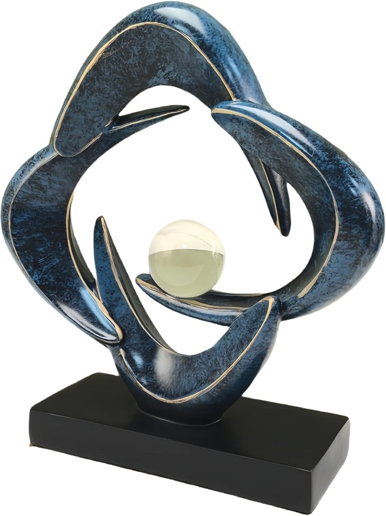 Home Decor Abstract Decorative Sculpture Decorations Dining Room Office, Resin Art Statues Coffee Table Bookshelf