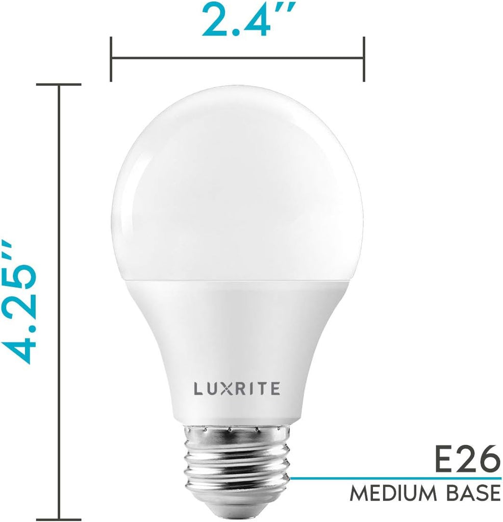 A19 LED Bulb 75W Equivalent, 1100 Lumens, 2700K Warm White, Dimmable Standard LED Light Bulbs 11W, Enclosed Fixture (4 Pack)