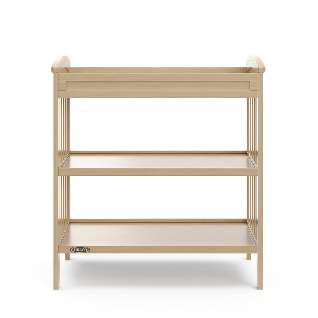 Changing Table with Water-Resistant Changing Pad, Driftwood | GREENGUARD Gold Certified, Includes Diaper