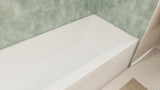 Prism 60 in. L x 30 in. W Acrylic Alcove Left-Hand Drain Bathtub, White
