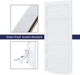 36in x 84in Sliding Barn Door with 6.6ft Barn Door Hardware Kit & Handle, Pre-Drilled Holes Easy Ass