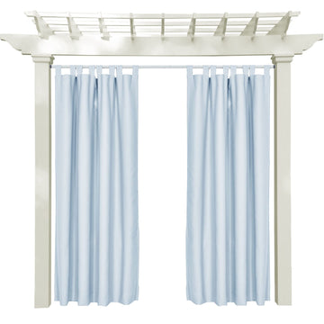 Sky Blue Outdoor Curtains 84W x 96L Gazebo Cabana Library Hotel Club Classroom Kidsroom Blackout Draperies Water