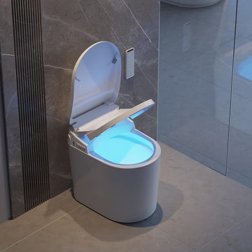 Modern Smart Toilet, One-Piece Elongated Intelligent Bidet Toilet with Auto Flush, Heated Seat, Warm Water