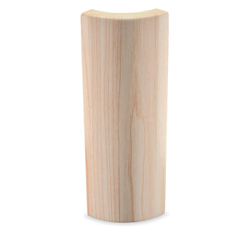 5.5" x 1/2" Rounded Outside Bullnose Corner Baseboard Trim Block. (10)