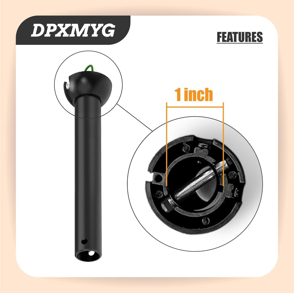 16 inch Ceiling Fan Downrod,1'' Diameter (White, Not Threaded)