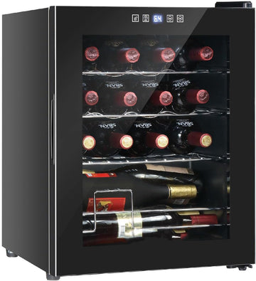 16 Bottle Wine Fridge, Freestanding Compressor Cooler Refrigerator