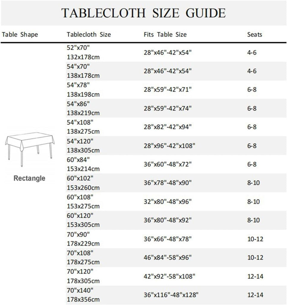 60x102inches Black Print Rectangle Tablecloth Damask Pattern Polyester Table Cloth Waterproof Wrinkl