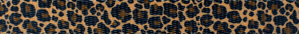 Leopard Print Polyester Webbing (3/4 Inch, 10 Yards)