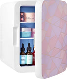 10L Mini Fridge for Bedroom - Car, Office Desk & Dorm Room 12v Portable Cooler Warmer Food, Drinks, Skincare, Beauty