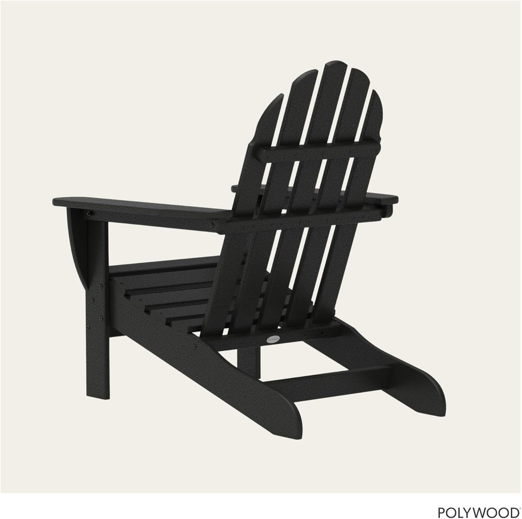 AD4030BL Classic Outdoor Adirondack Chair, Black