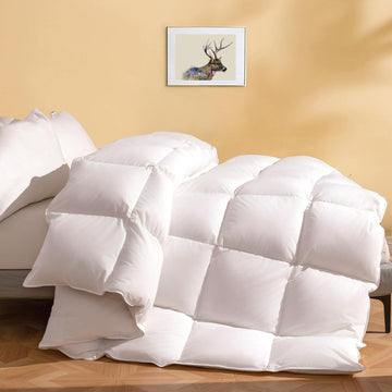 DWR Feather Down Fiber Comforter/Duvet Insert, Twin 68x90, All Season