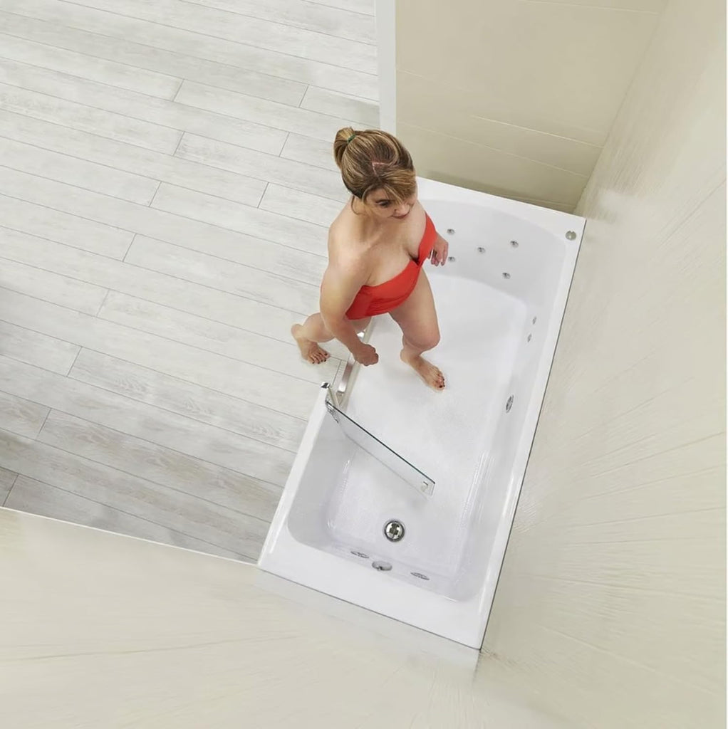 Ella Laydown 30x60 Hydro Massage Walk in Bathtub Right Drain