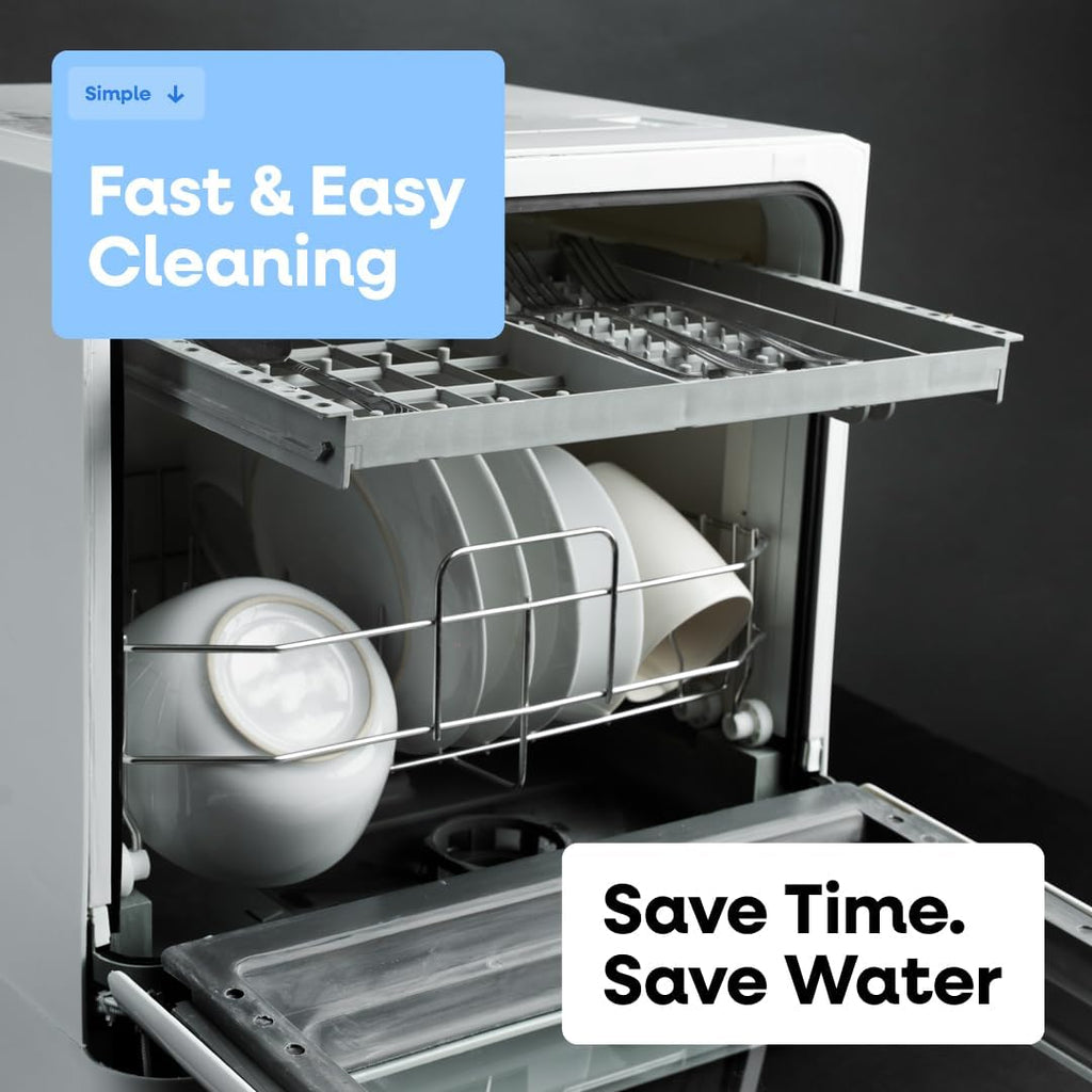 Collier Kitchen Portable Countertop Dishwasher Compact Mini Dishwasher with 5 Wash Programs