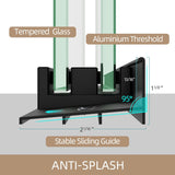 Shower Door 44-48 in. W x 75 in. H Semi-Frameless Double Sliding Glass Shower Doors