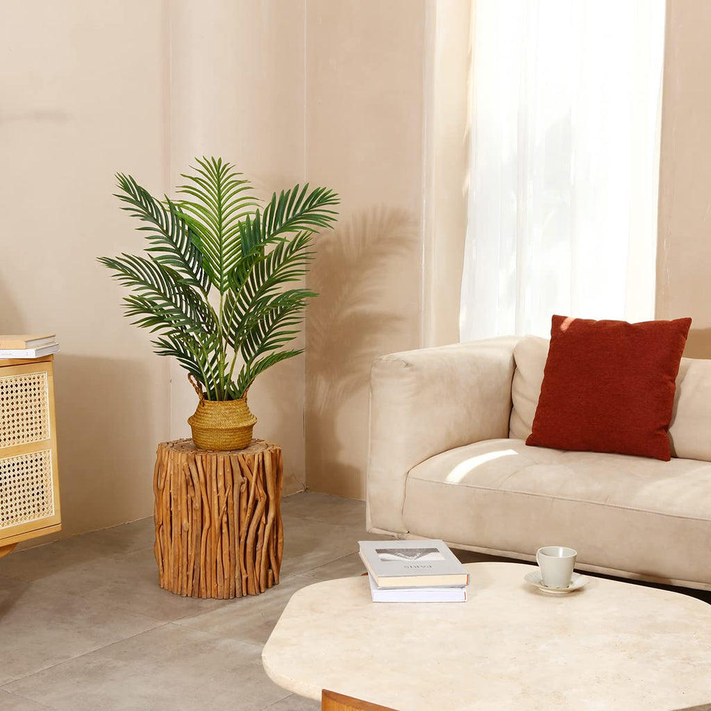 Fake Palm Plant 3Ft Artificial Plants Indooer with Basket 2Pack
