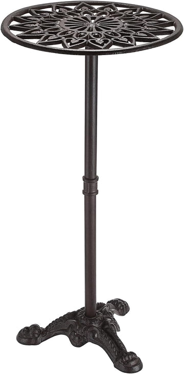Cast Iron Tall Plant Stand Indoor Single Metal Plant Stand Heavy Duty | Outdoor Wrought Iron Plant Stand, Vintage